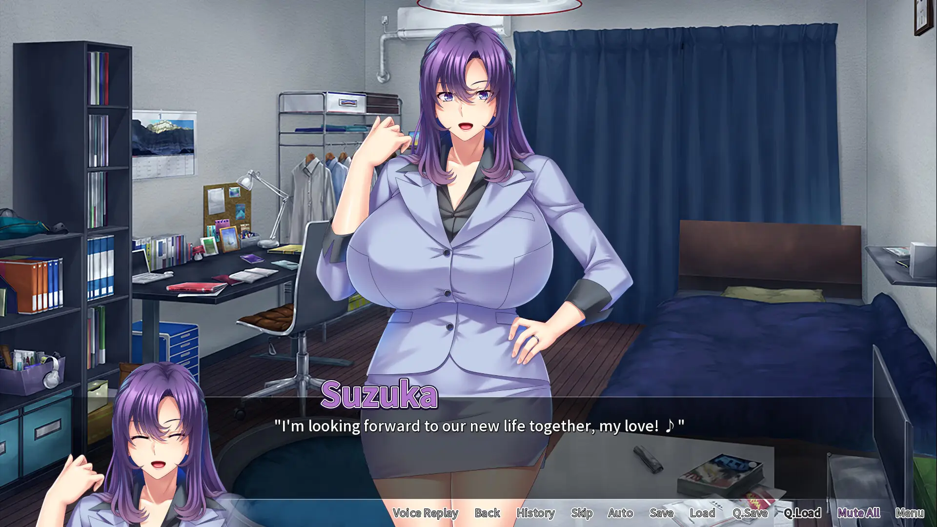 Big Boobie Boss Blackmail gameplay screenshot 4 (Ren'Py adult game) by Miel – free download