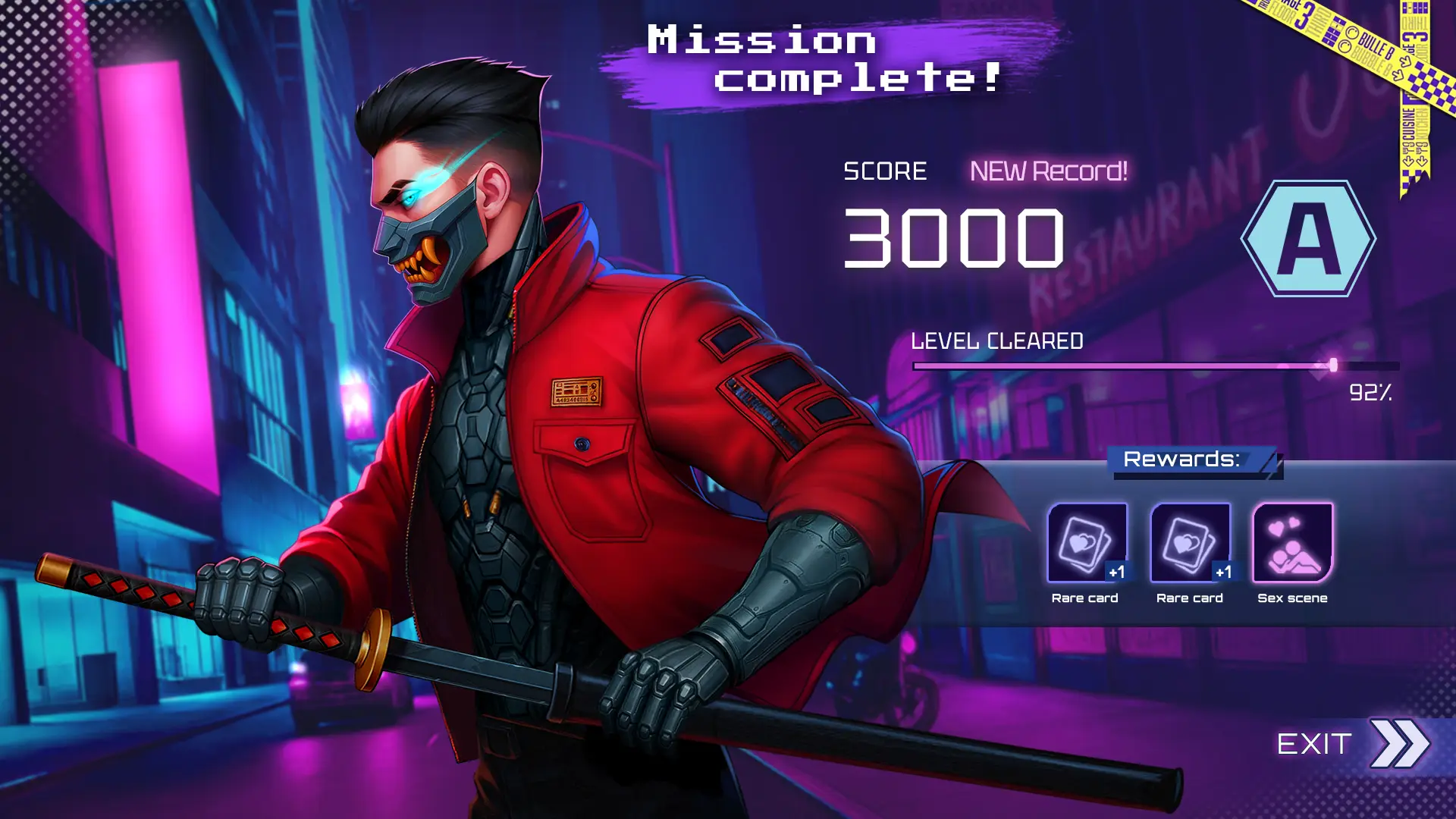 Cyber Ronin: Lust gameplay screenshot 3 (Unity adult game) by AniCore Team – free download