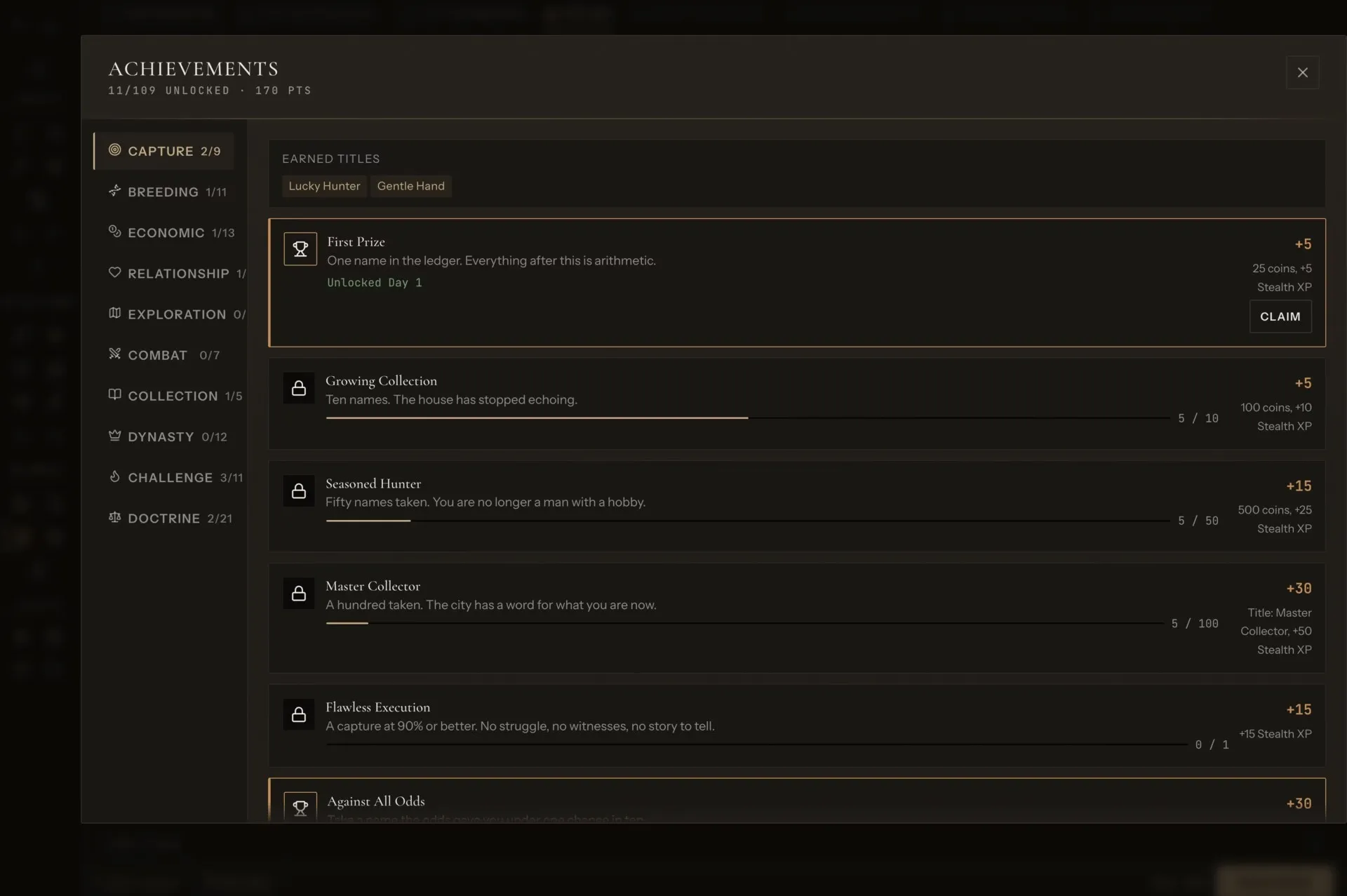 Collector gameplay screenshot 5 (HTML adult game) by SneakyShadyLurker – free download