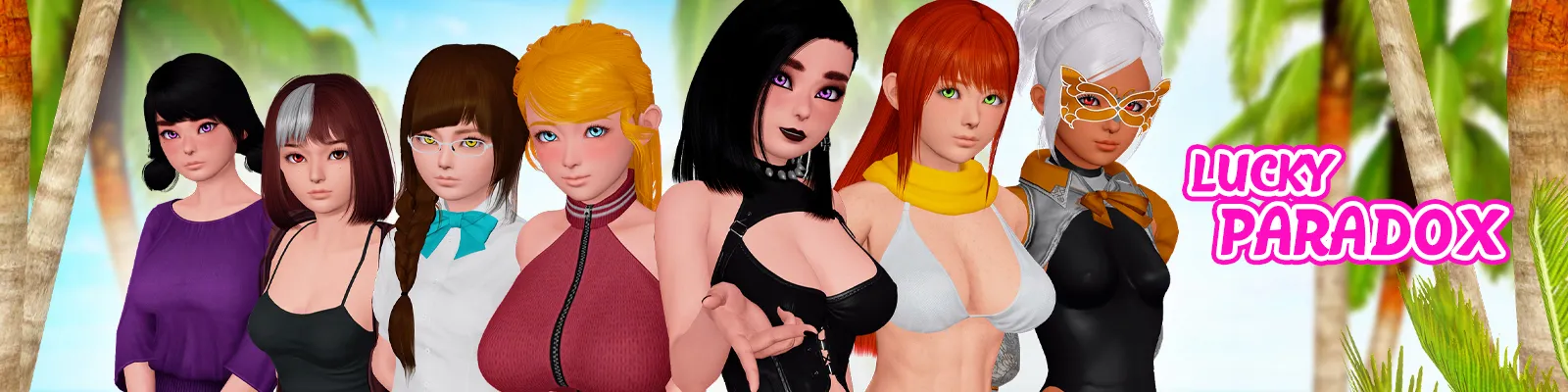 Lucky Paradox cover 0.11.0 EA – Ren'Py adult game by Stawer free download