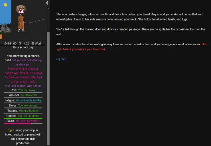 Degrees of Lewdity gameplay screenshot 4 (HTML adult game) by Vrelnir – free download