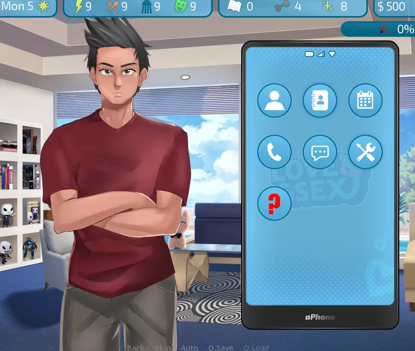 Love & Sex Second Base gameplay screenshot 1 (Ren'Py adult game) by Andrealphus – free download