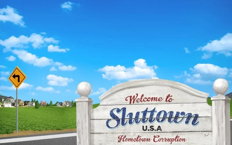 Sluttown USA: Hometown Corruption cover 0.60 – HTML adult game by AmusingOddity free download