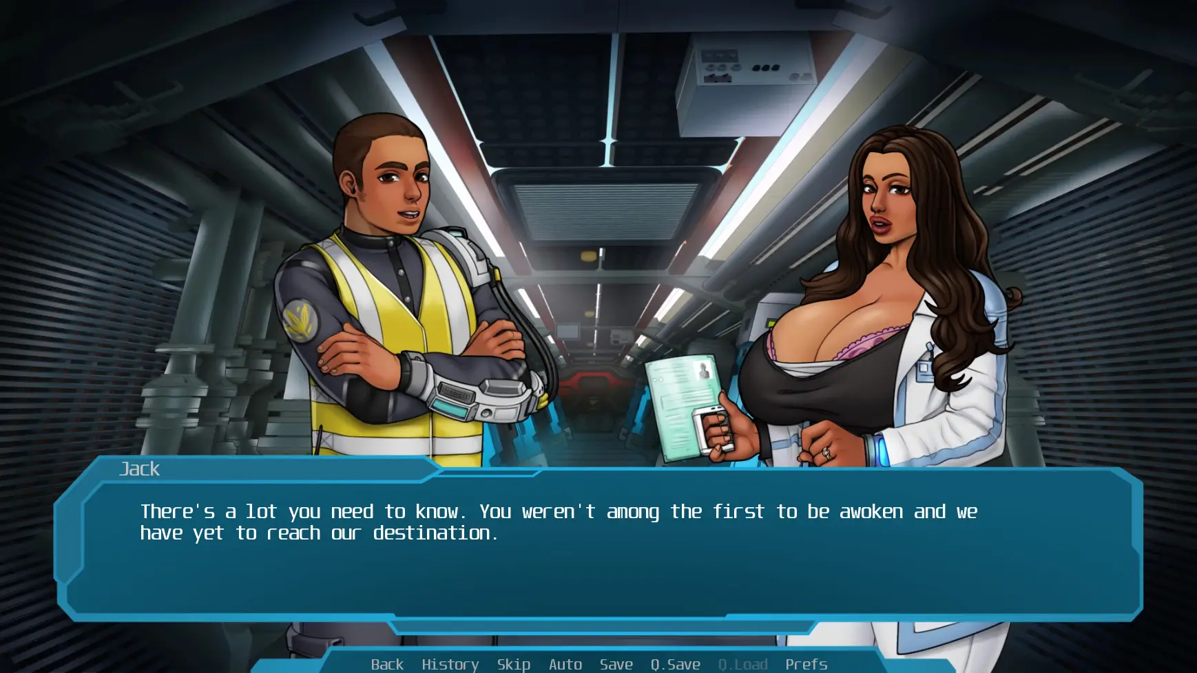 Stellar Dream gameplay screenshot 2 (Ren'Py adult game) by Winterlook – free download