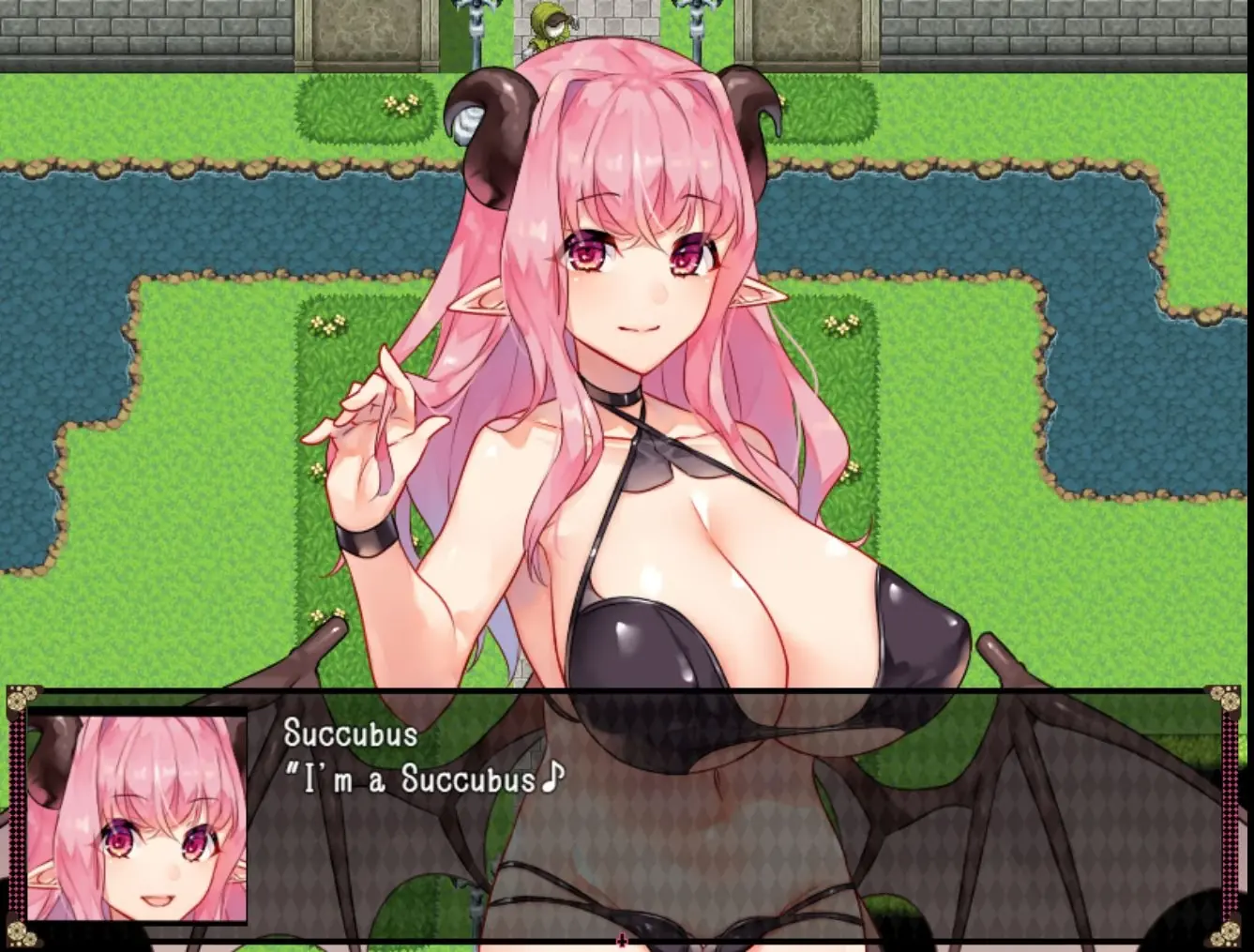 Succubus in Wonderland gameplay screenshot 1 (RPGM adult game) by 62studio – free download