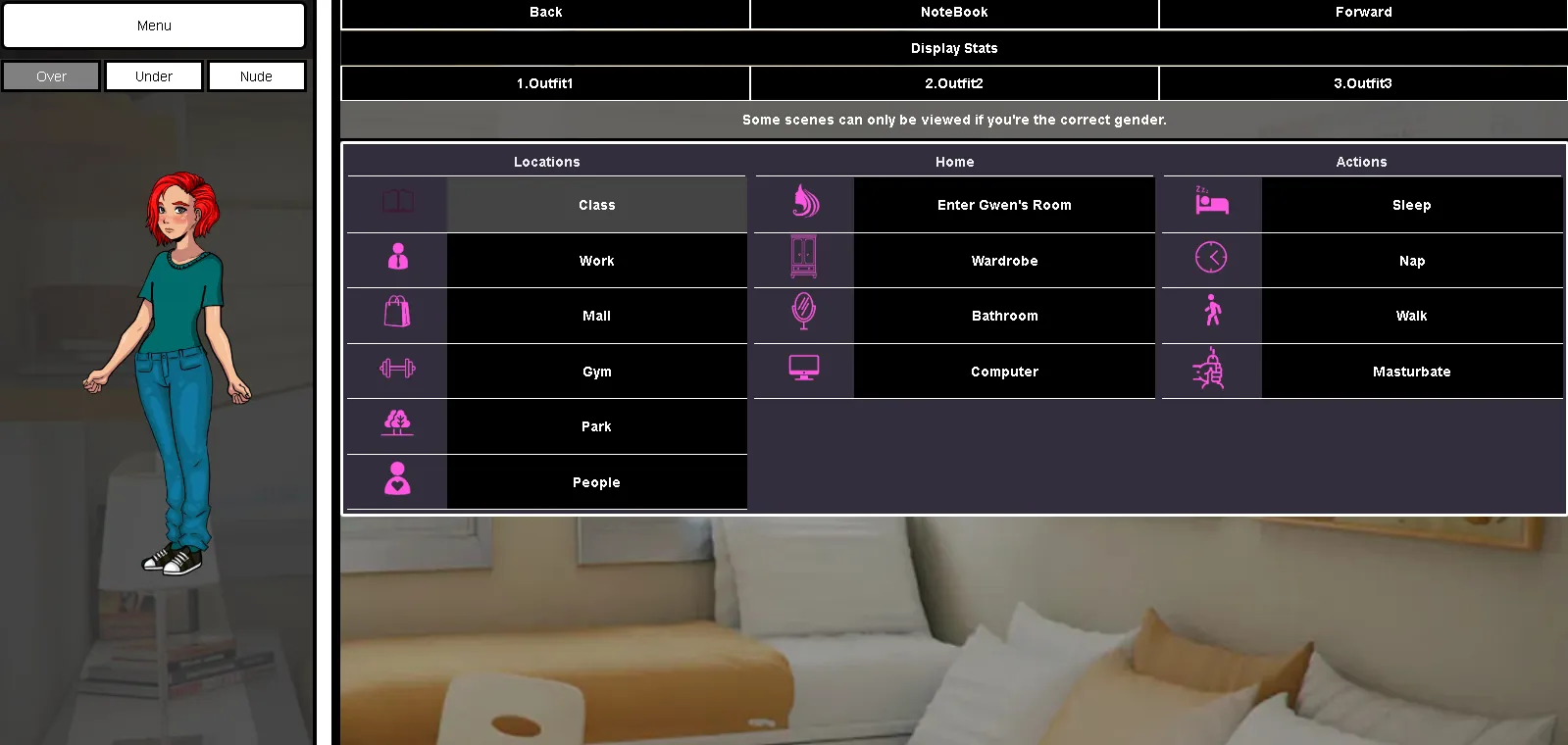 The Making of a Slut gameplay screenshot 1 (HTML adult game) by Austinhaney6969 – free download