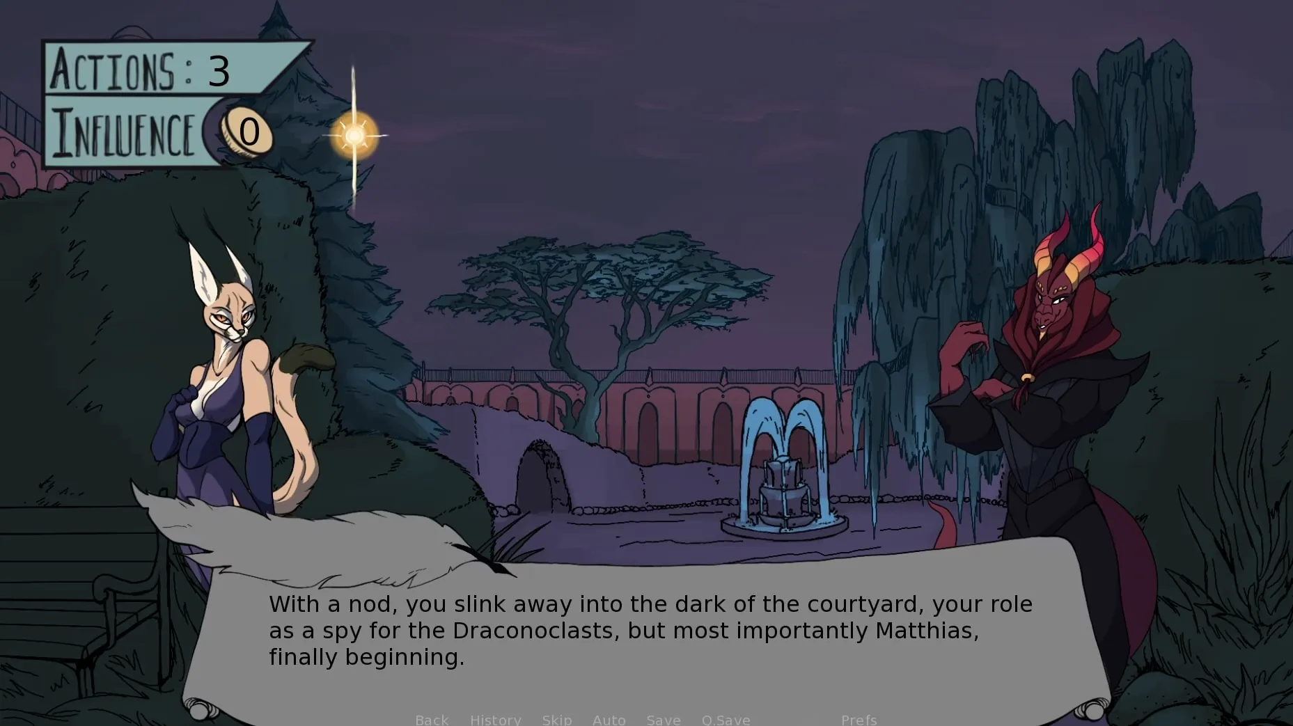 Royale Harem gameplay screenshot 2 (Ren'Py adult game) by Slushyanimals & TheQueenSylvie (Made For Ewe) – free download