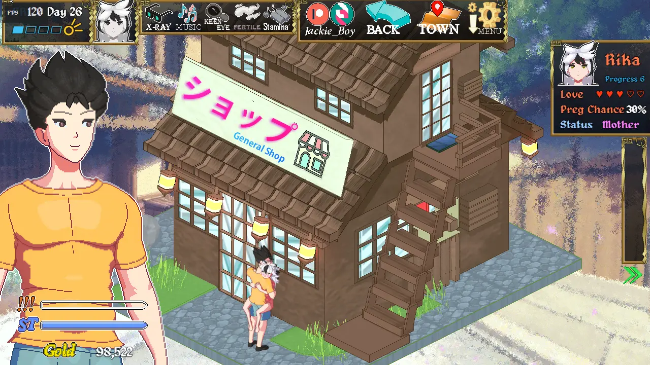 Isekai Awakening gameplay screenshot 4 (RPGM adult game) by Jackie Boy – free download