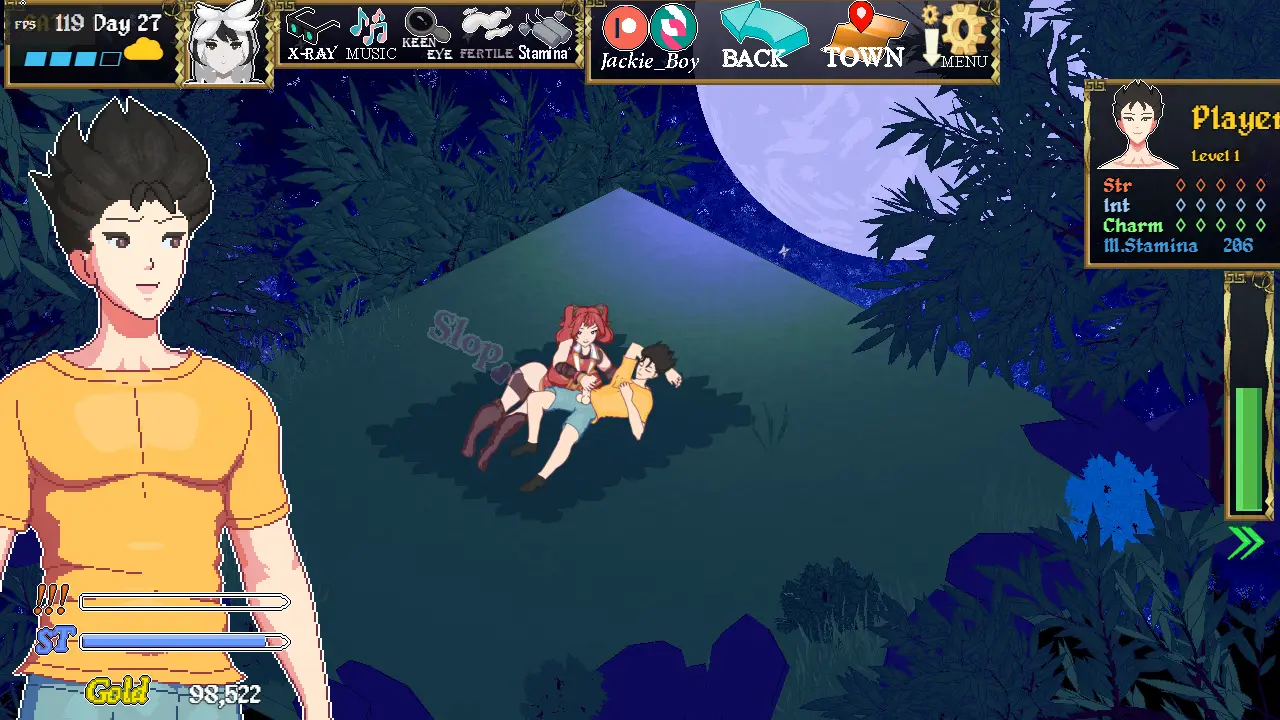 Isekai Awakening gameplay screenshot 2 (RPGM adult game) by Jackie Boy – free download