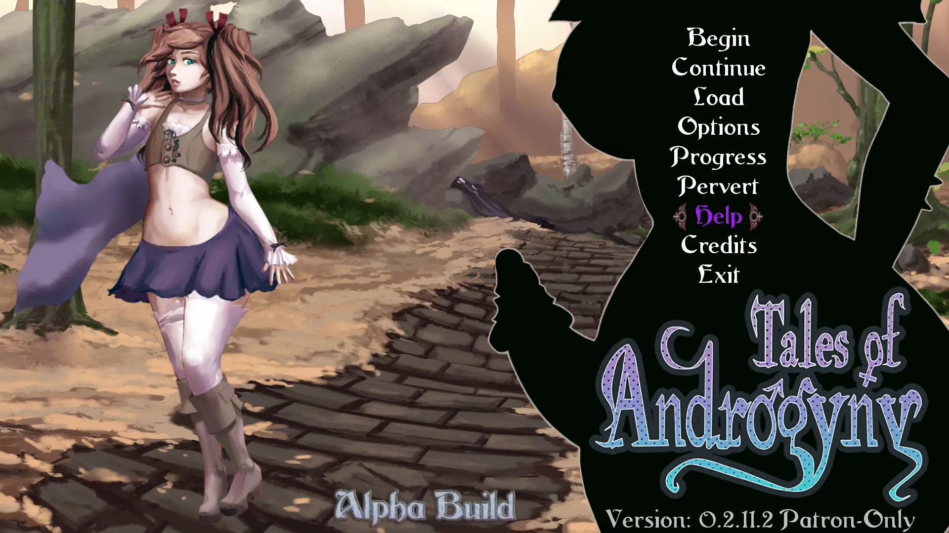Tales of Androgyny gameplay screenshot 1 (Java adult game) by The Majalis Duo – free download