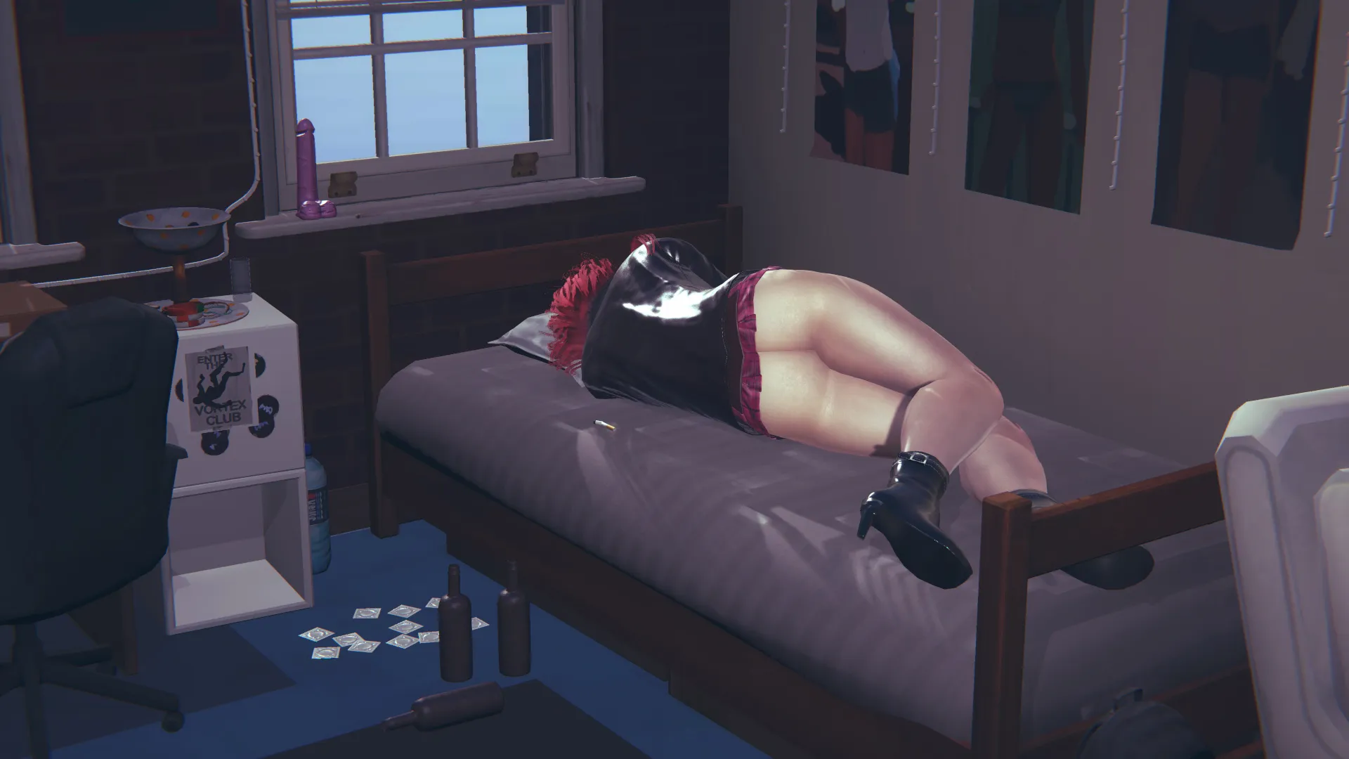 Dickgirl Dorm Revamp gameplay screenshot 6 (Ren'Py adult game) by Icarus Media – free download