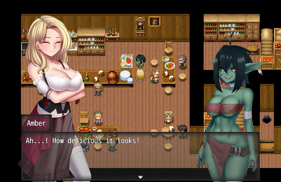 Amber Embraces gameplay screenshot 4 (RPGM adult game) by Hervi – free download