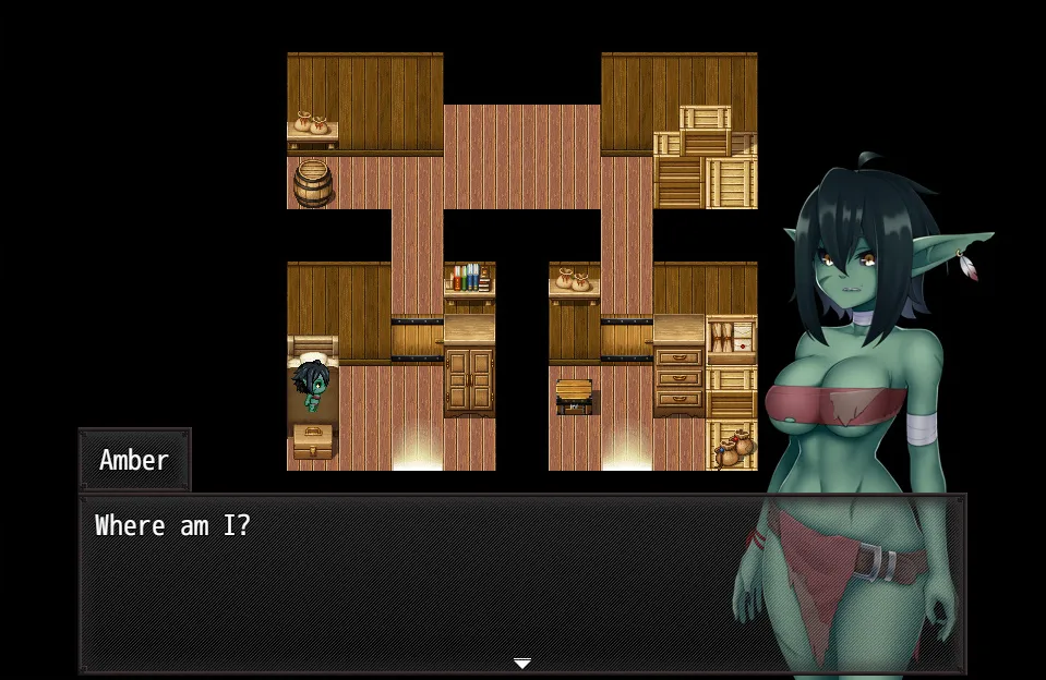 Amber Embraces gameplay screenshot 7 (RPGM adult game) by Hervi – free download