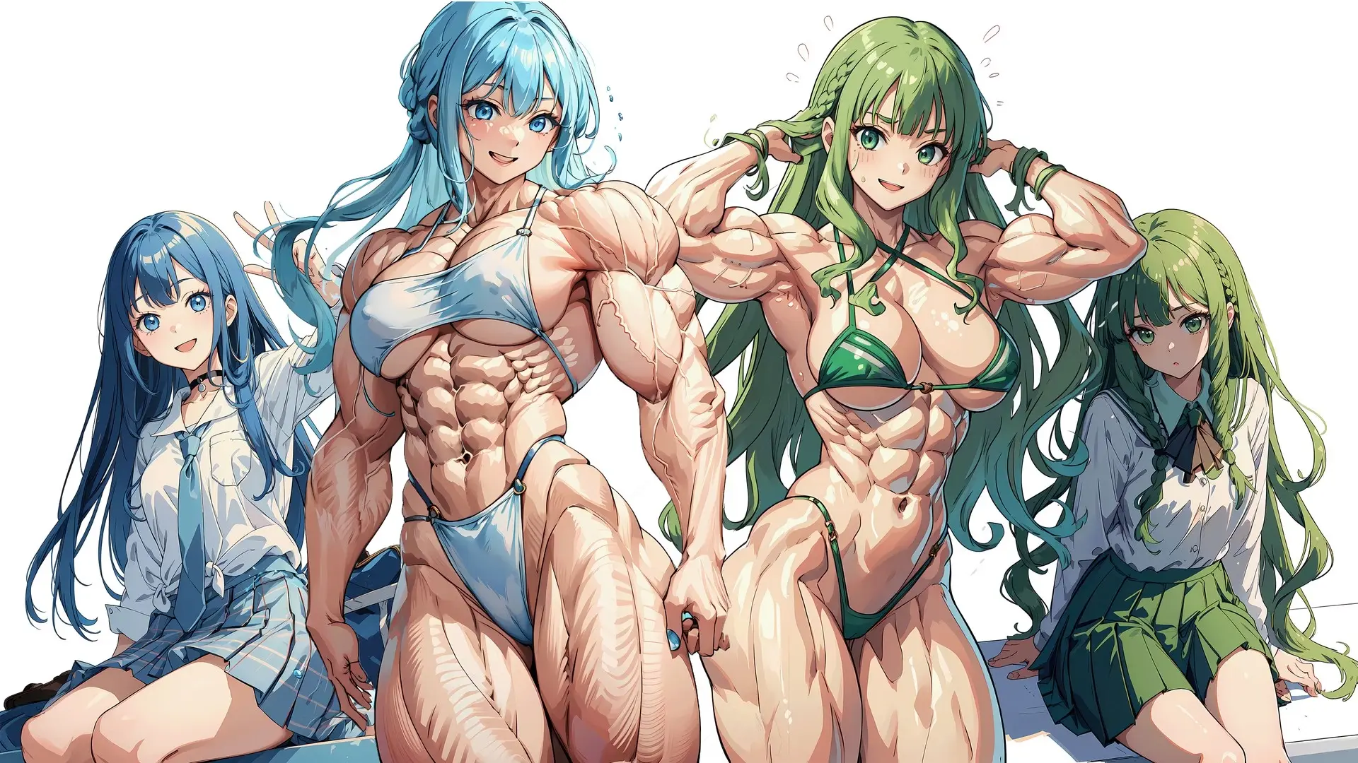 StrongGirls FMG Visual Novel gameplay screenshot 1 (Ren'Py adult game) by StrongGirls – free download