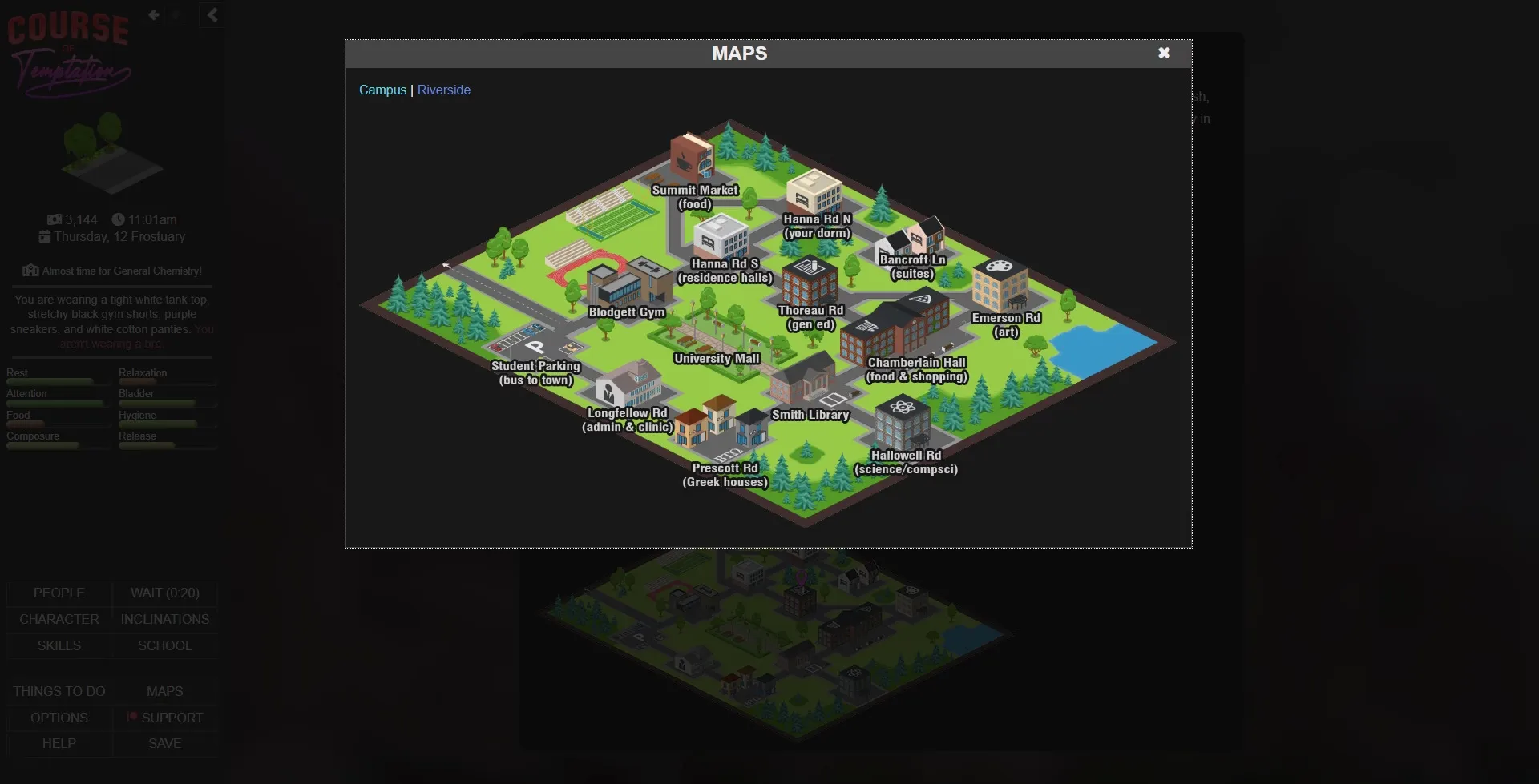 Course of Temptation gameplay screenshot 3 (HTML adult game) by Anthaum – free download