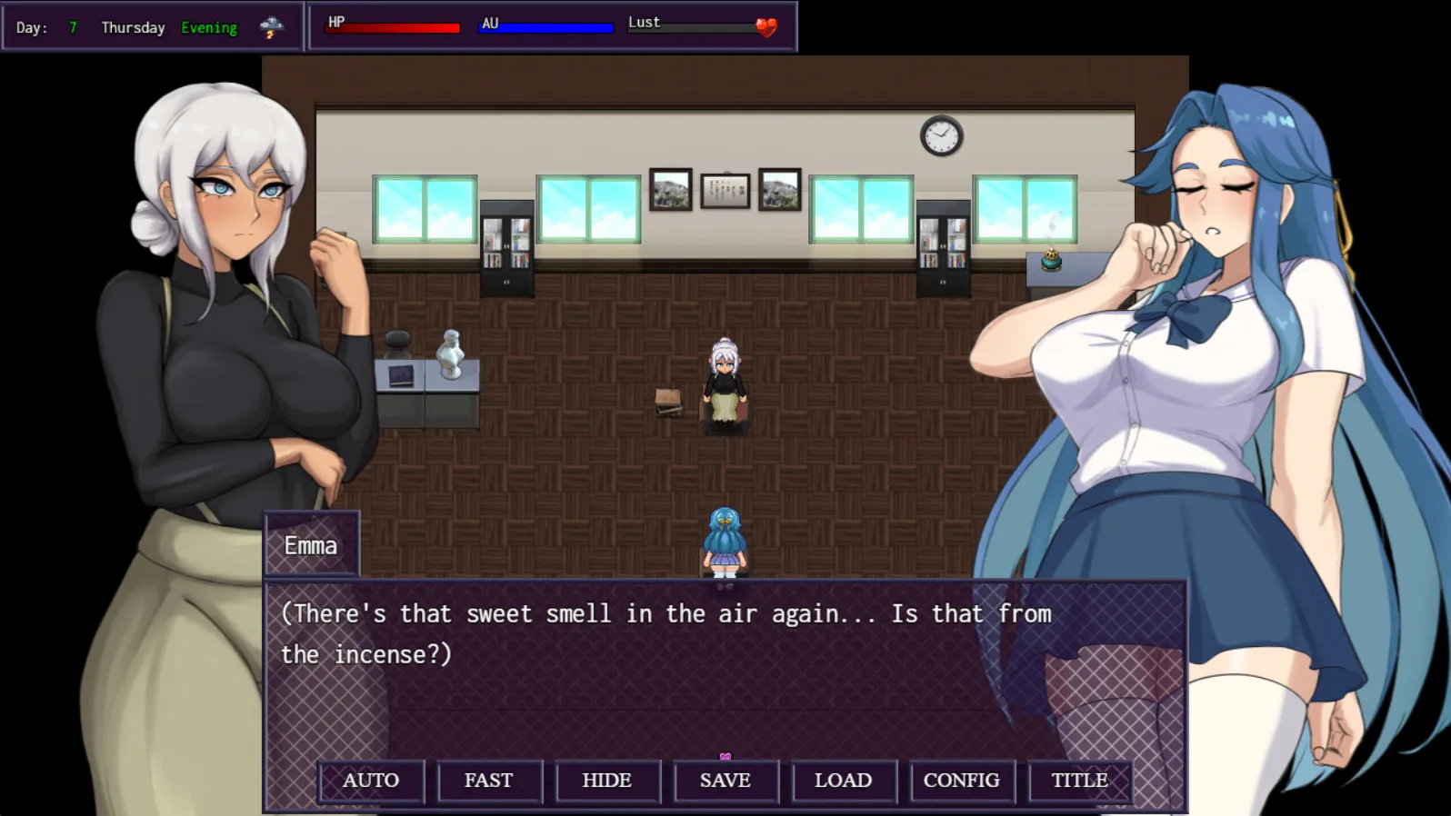 City of Secrets gameplay screenshot 1 (RPGM adult game) by TheDarkLight – free download