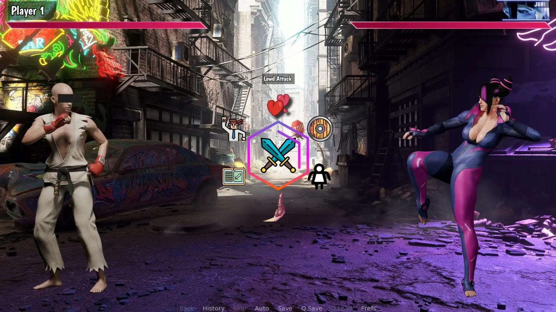 Street Brawlers: Adult Playground gameplay screenshot 3 (Ren'Py adult game) by SFManiac – free download