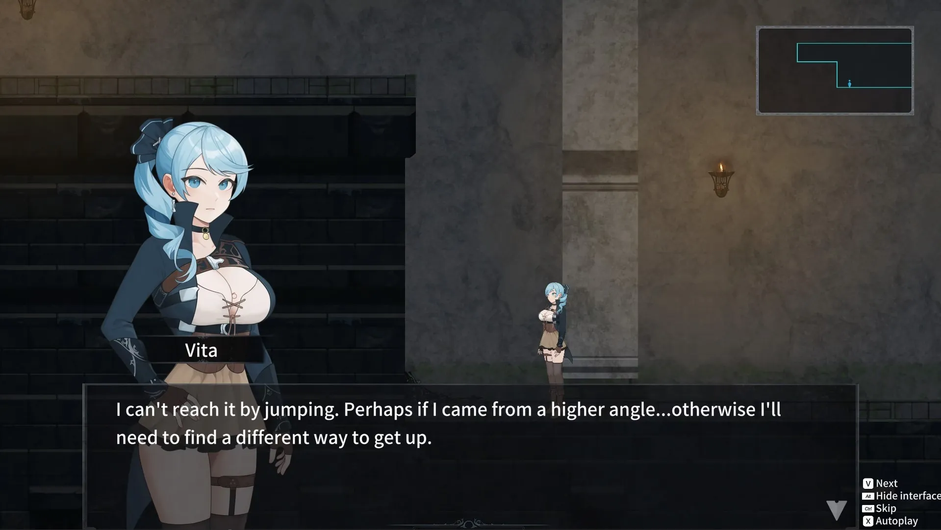 La Vitalis: Immortal Loss gameplay screenshot 3 (Ren'Py adult game) by B-flat – free download
