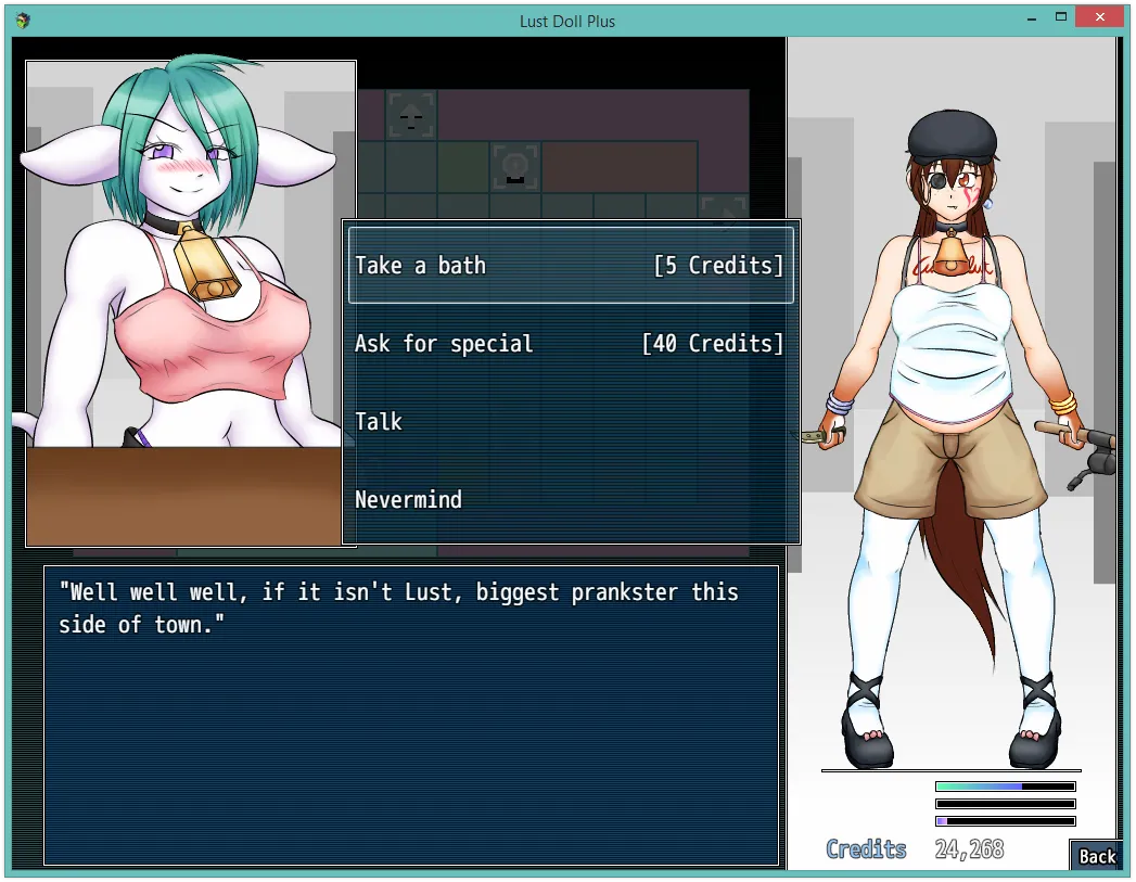 Lust Doll Plus gameplay screenshot 9 (RPGM adult game) by Indivi – free download