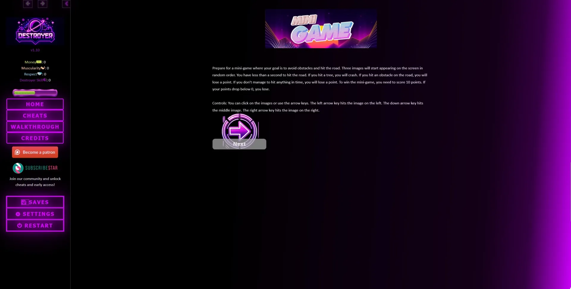 Destroyer gameplay screenshot 6 (HTML adult game) by Testoviron – free download