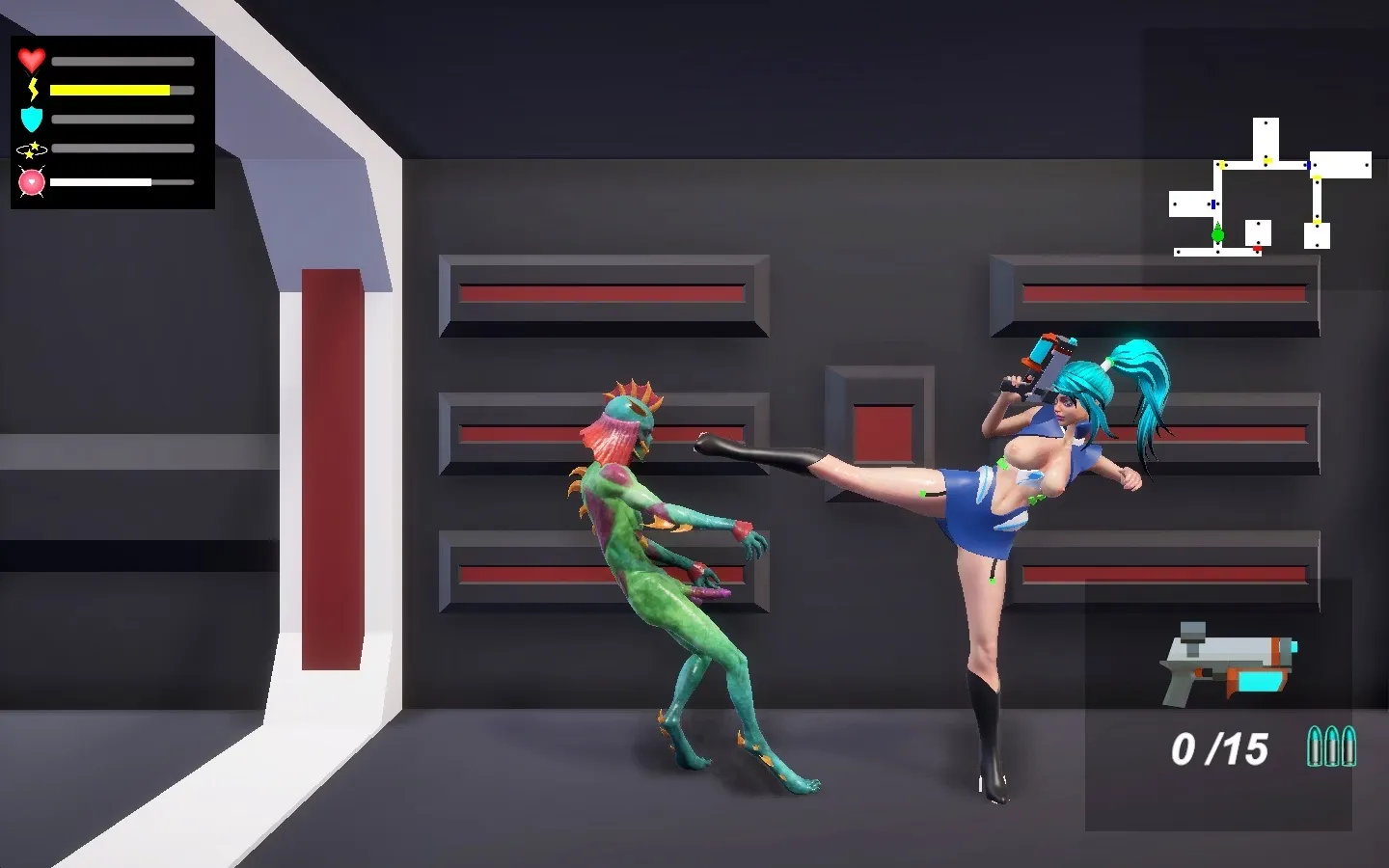 Alien Lust gameplay screenshot 4 (Unity adult game) by XGroundhog – free download
