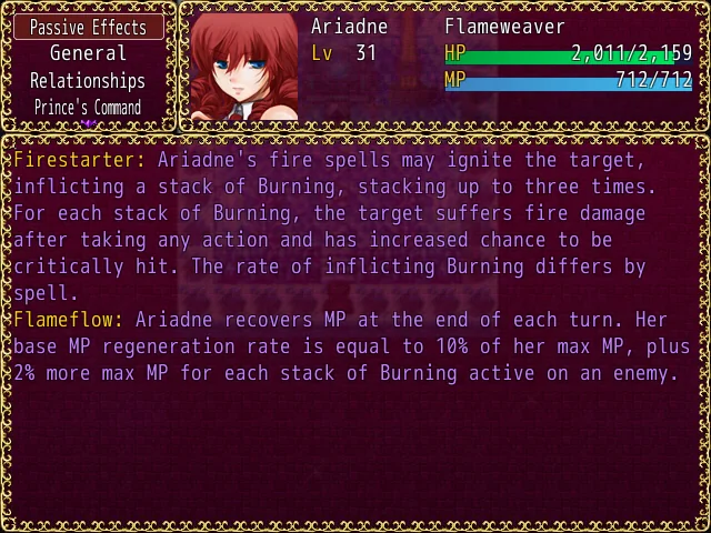 Noblesse Oblige gameplay screenshot 3 (RPGM adult game) by Lord Forte Games – free download