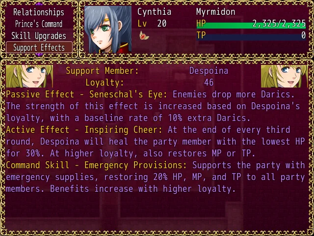 Noblesse Oblige gameplay screenshot 13 (RPGM adult game) by Lord Forte Games – free download