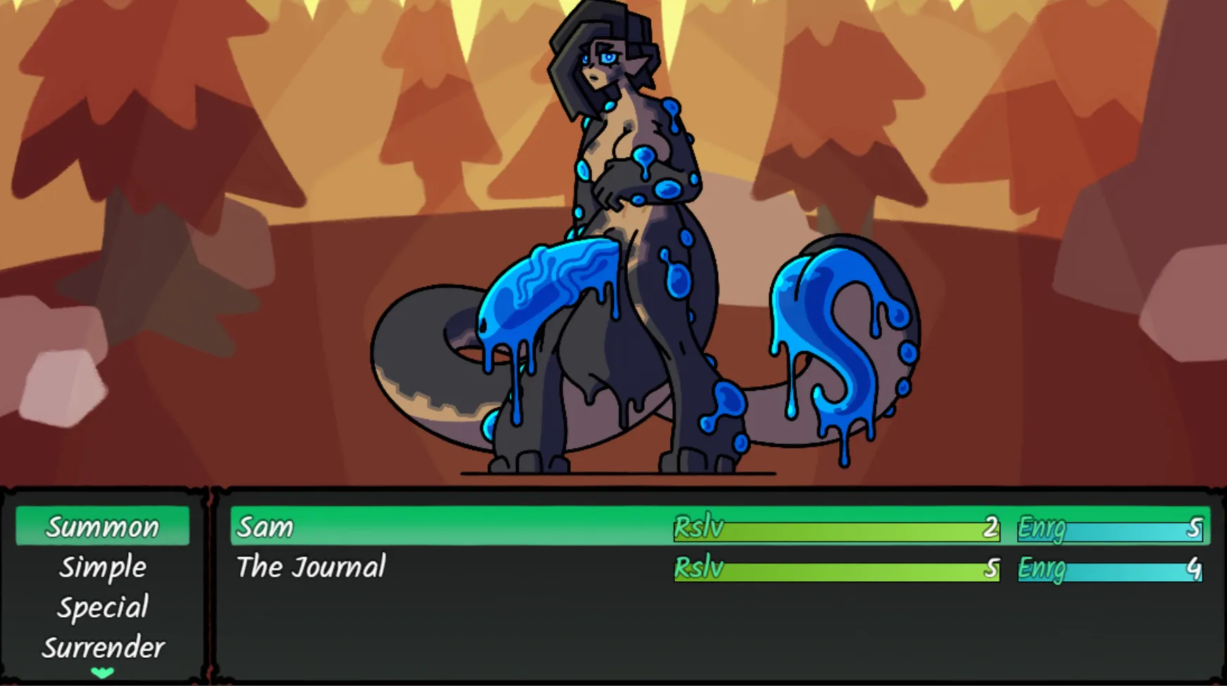 Journal Monstrae gameplay screenshot 3 (RPGM adult game) by Specific360 – free download