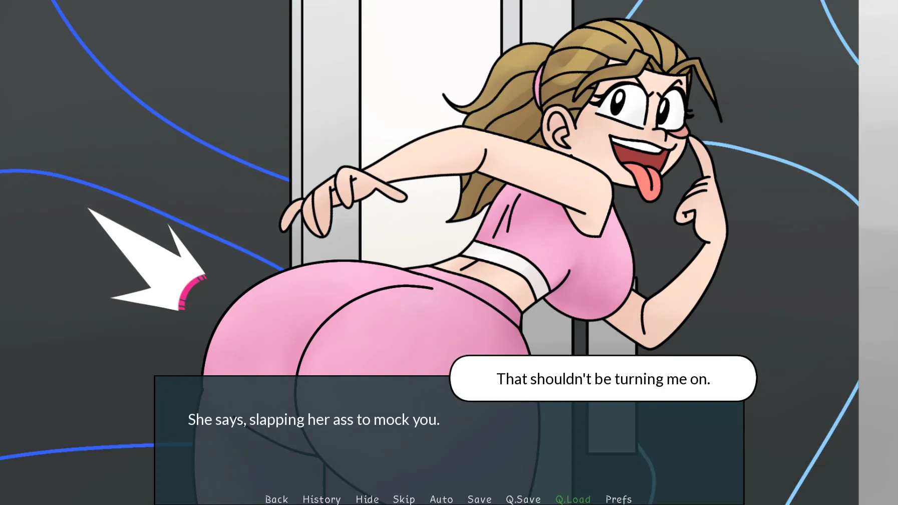 LockDown Dom gameplay screenshot 6 (Ren'Py adult game) by Down Bad Smut Games – free download