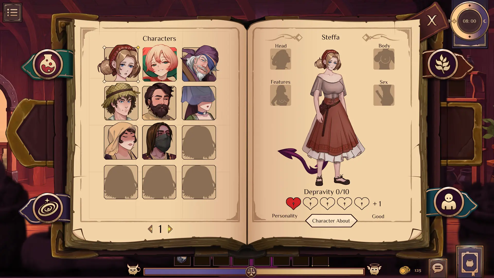 Witch Potions – Craft of Lust gameplay screenshot 2 (Unity adult game) by W – free download