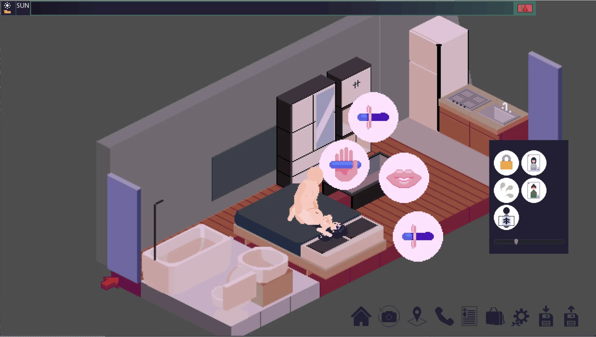 Apartment Security Hero gameplay screenshot 3 (Others adult game) by cloudcakecherry – free download