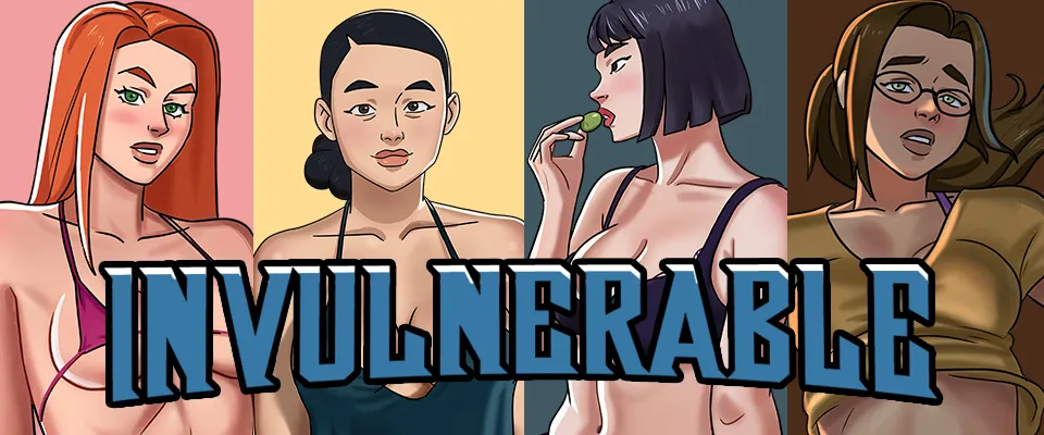 Invulnerable cover 1.08a – Ren'Py adult game by SwagFire Games free download