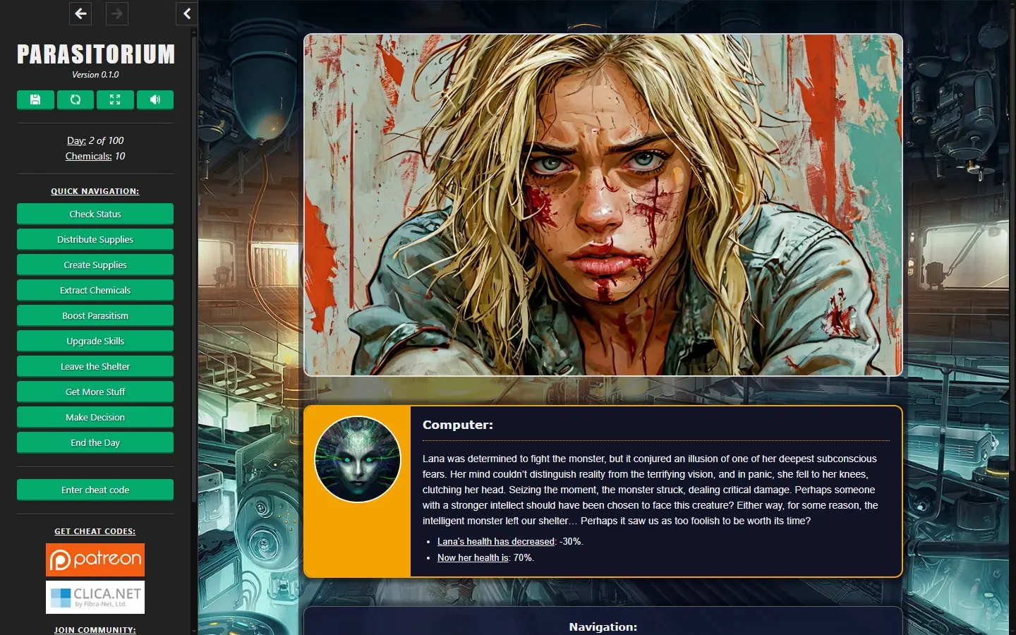 Parasitorium gameplay screenshot 19 (HTML adult game) by SupremeAI – free download