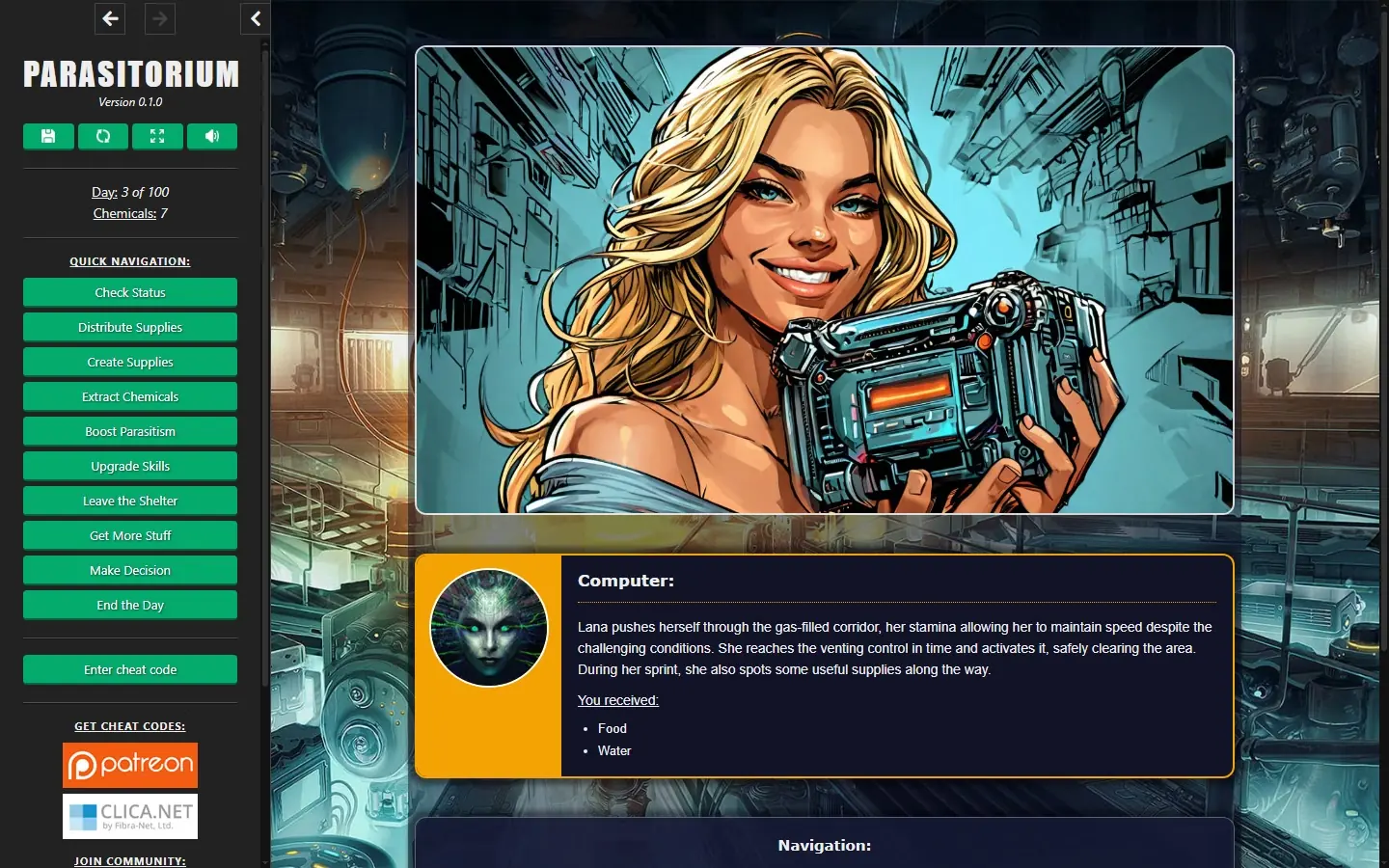 Parasitorium gameplay screenshot 16 (HTML adult game) by SupremeAI – free download