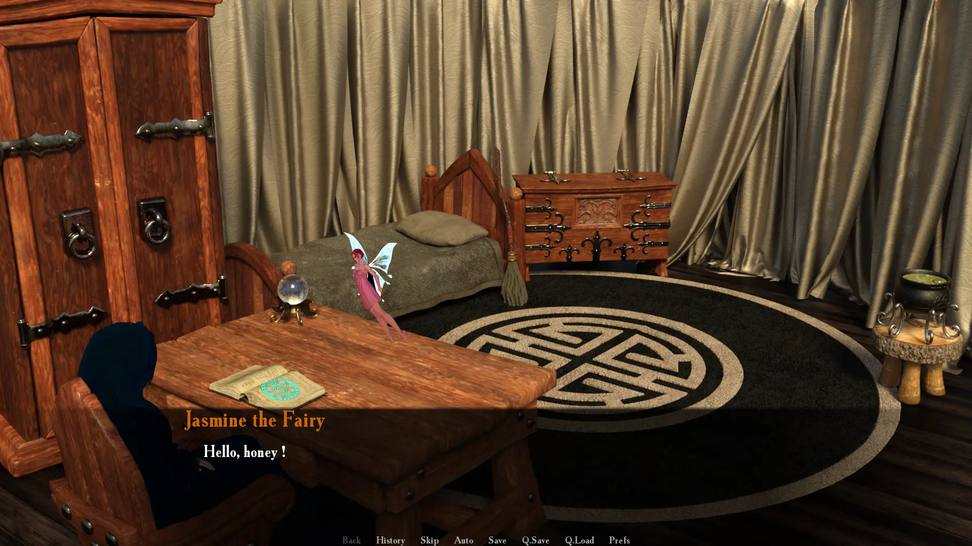 Witches Trainer Episode One gameplay screenshot 6 (Ren'Py adult game) by Kitty_SFM – free download
