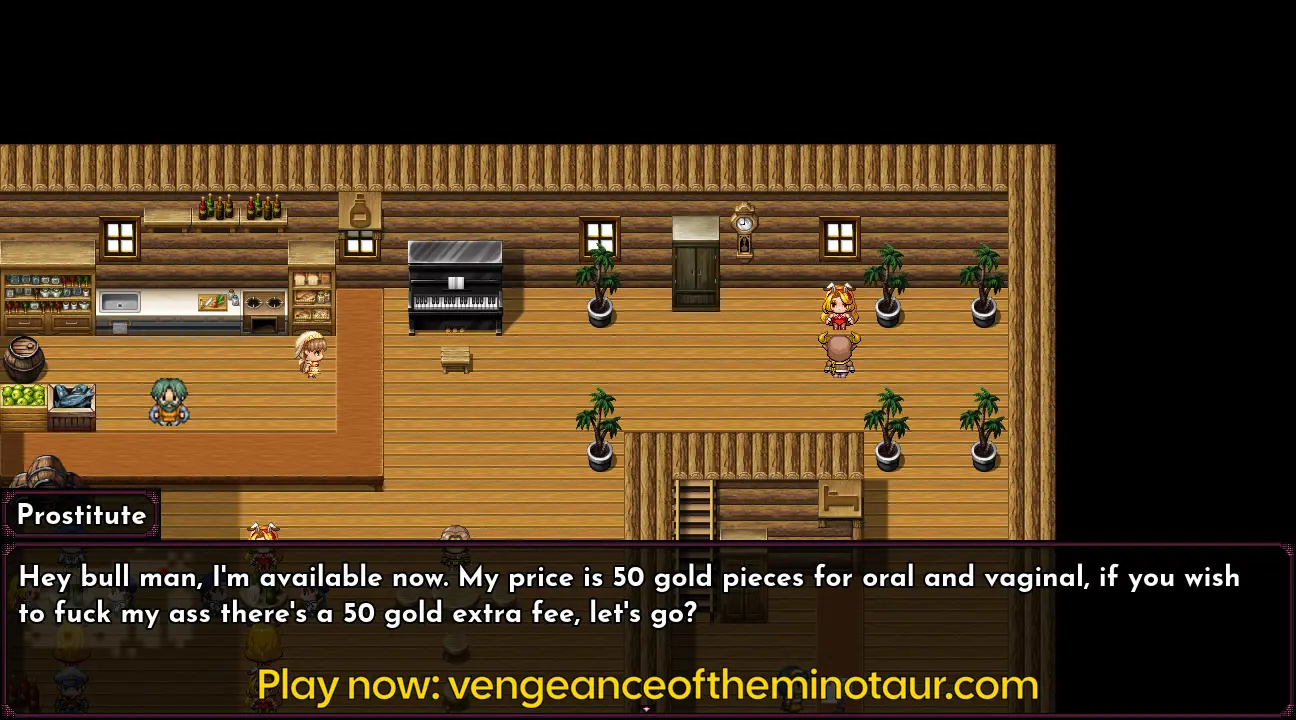 !!Vengeance of the Minotaur RPG gameplay screenshot 5 (Ren'Py adult game) by PlayClaritas – free download