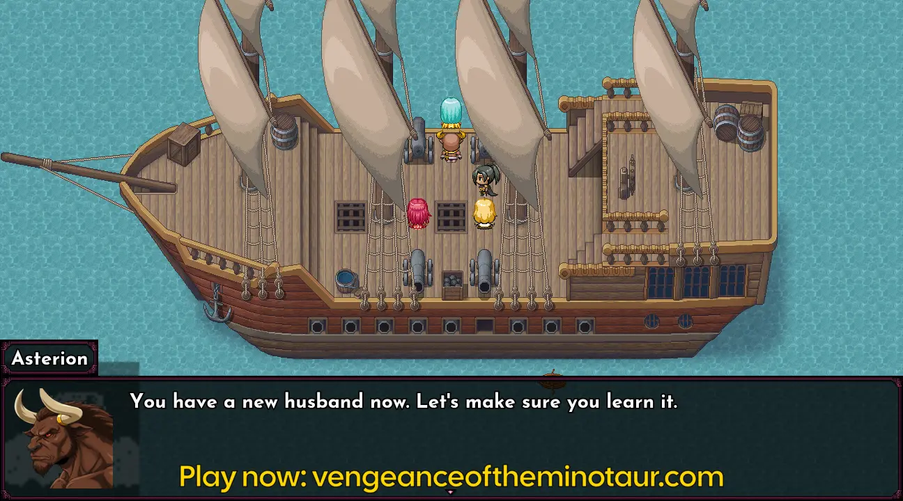 !!Vengeance of the Minotaur RPG gameplay screenshot 16 (Ren'Py adult game) by PlayClaritas – free download