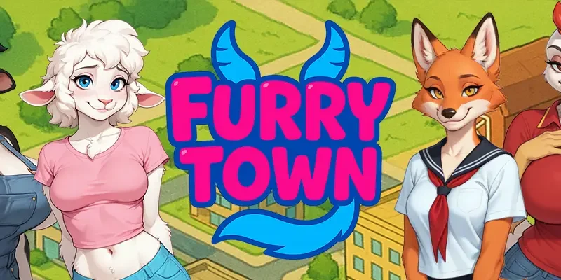Furry Town cover 0.11 Public – Ren'Py adult game by lewdbits free download