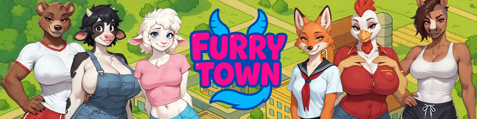 Furry Town cover 0.11 Public – Ren'Py adult game by lewdbits free download