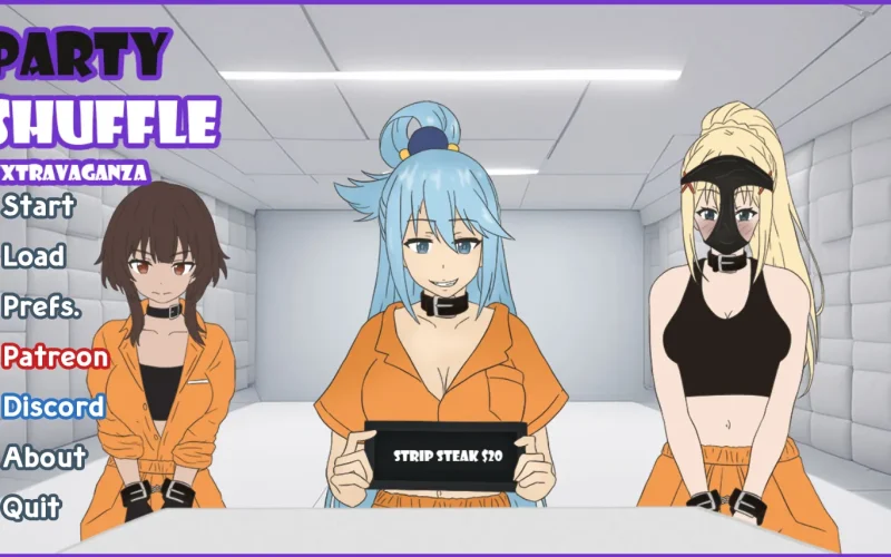 Party Shuffle Extravaganza! cover 0.1.5b – Ren'Py adult game by PoggeseH free download