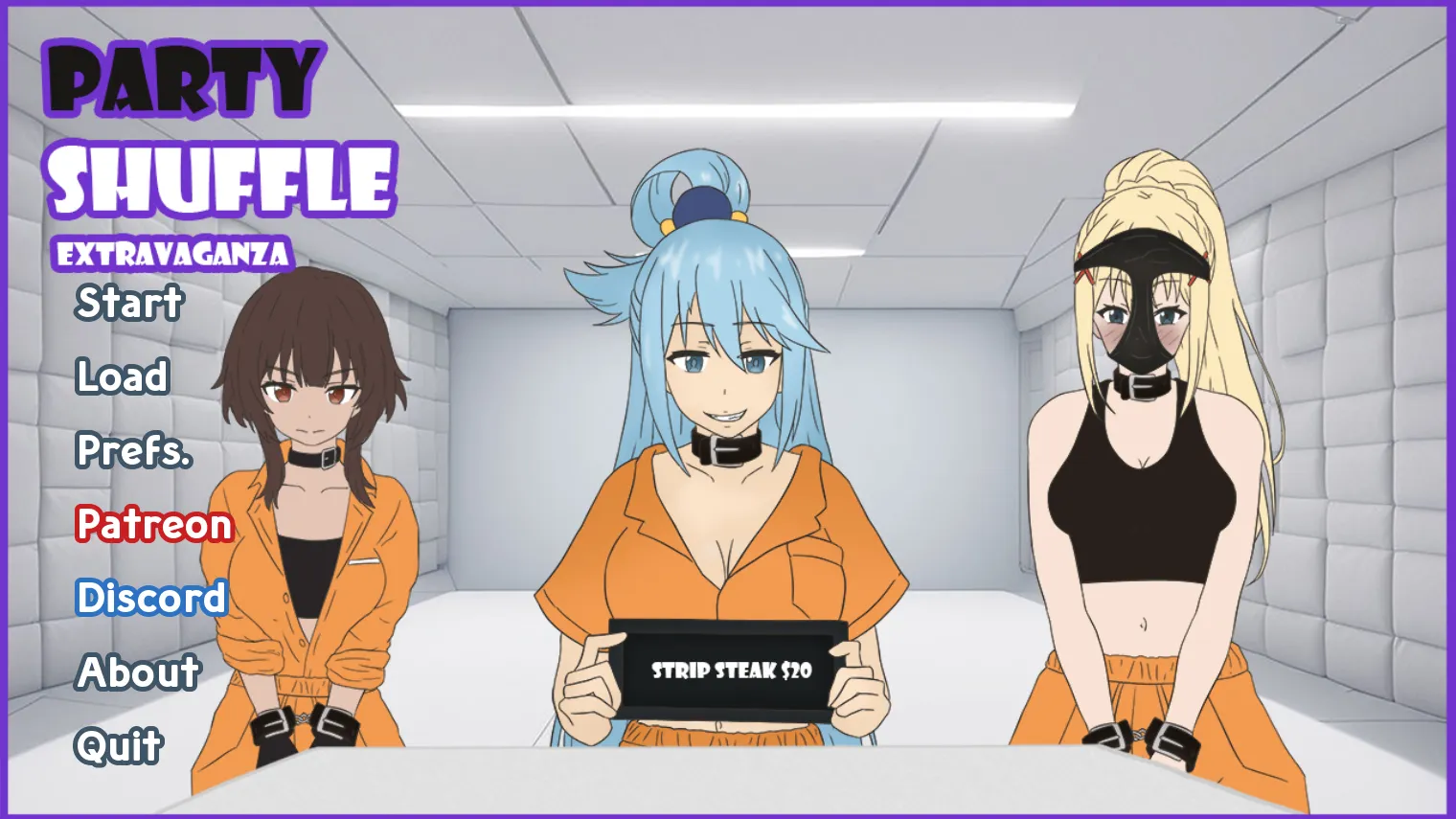 Party Shuffle Extravaganza! cover 0.1.5b – Ren'Py adult game by PoggeseH free download