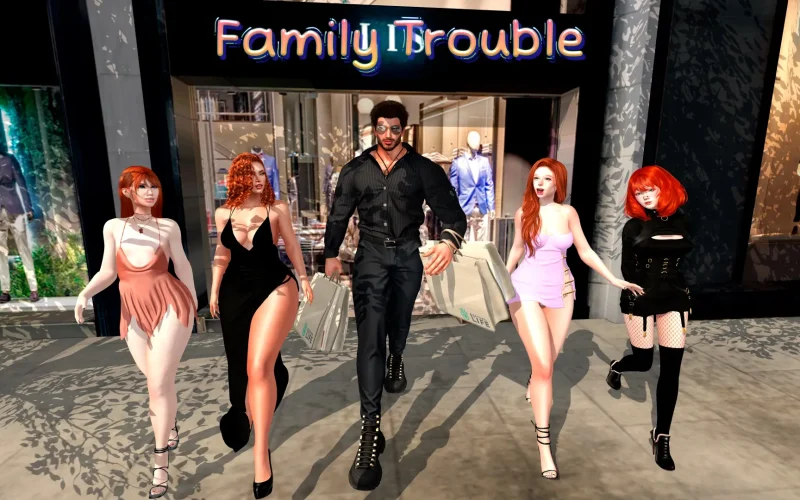 Family Trouble cover 0.9.87 – Ren'Py adult game by Goth Girl Games free download