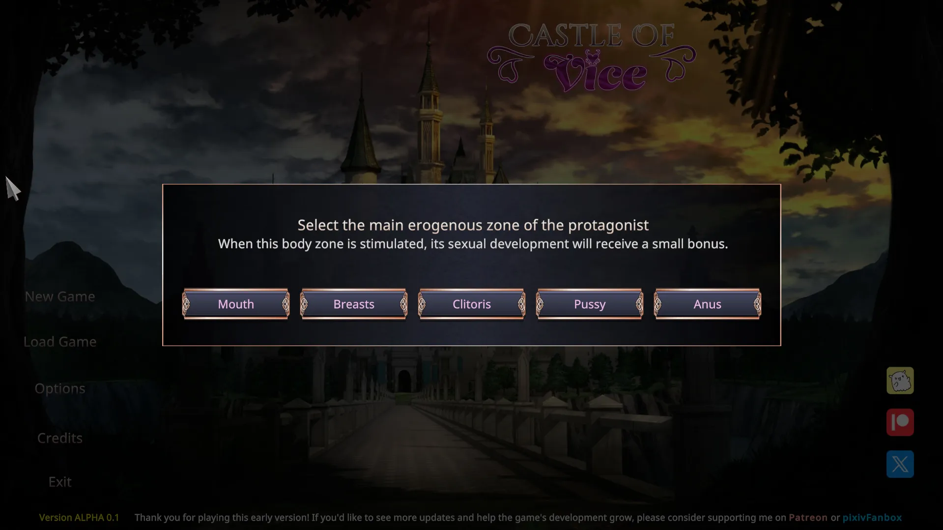 Castle of Vice gameplay screenshot 5 (Ren'Py adult game) by Wove Wolf – free download