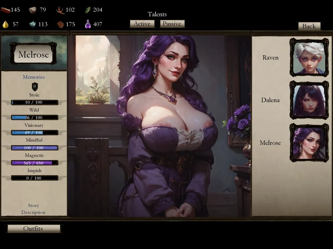 Of Devotion and Despondence: REBRED gameplay screenshot 2 (Ren'Py adult game) by Earliestbird – free download