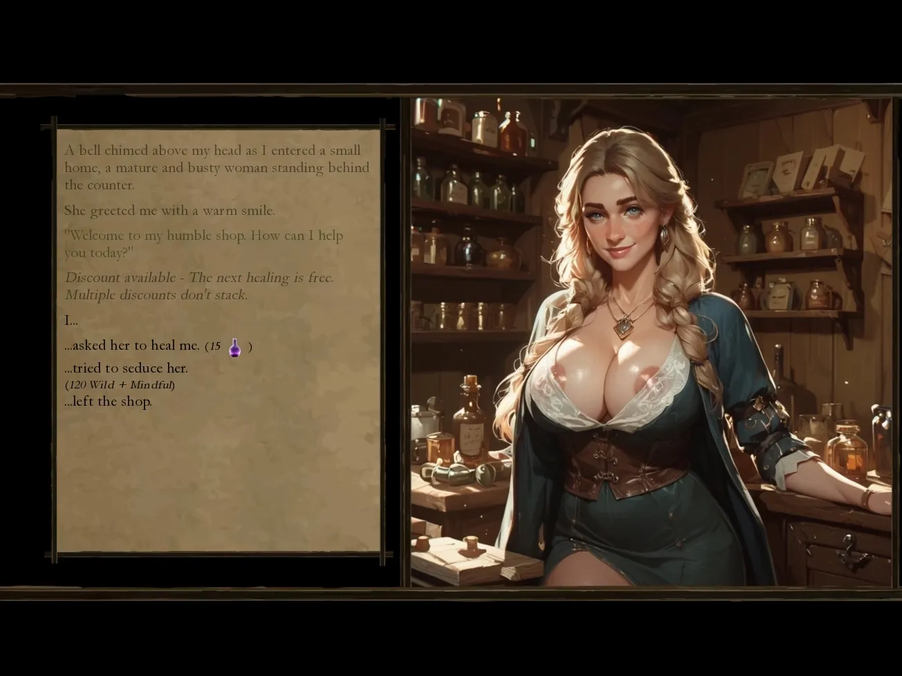 Of Devotion and Despondence: REBRED gameplay screenshot 5 (Ren'Py adult game) by Earliestbird – free download