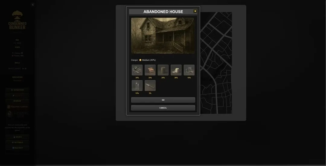 Condemned Bunker gameplay screenshot 3 (HTML adult game) by testoviron – free download