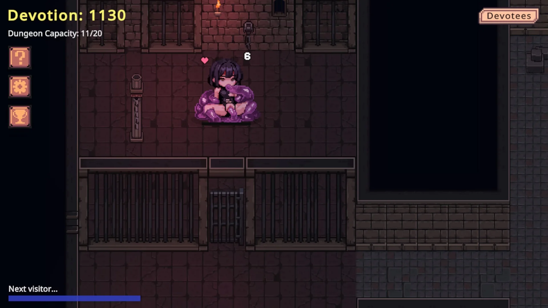 Dungeon Devotion gameplay screenshot 3 (Unity adult game) by Pink Tea – free download
