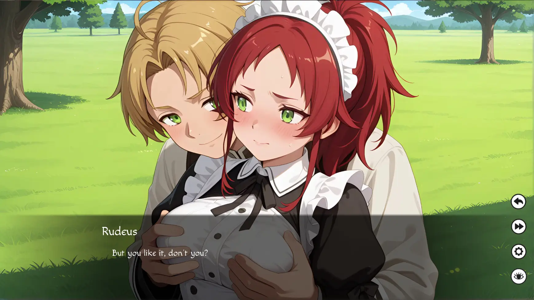 Mushoku Tensex gameplay screenshot 4 (Ren'Py adult game) by Eroshi – free download