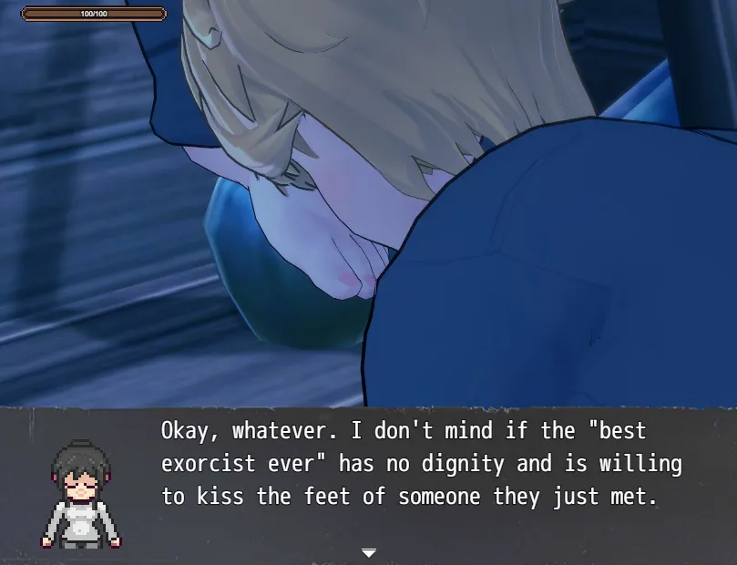 Overconfident Exorcist gameplay screenshot 9 (RPGM adult game) by MudBeu – free download