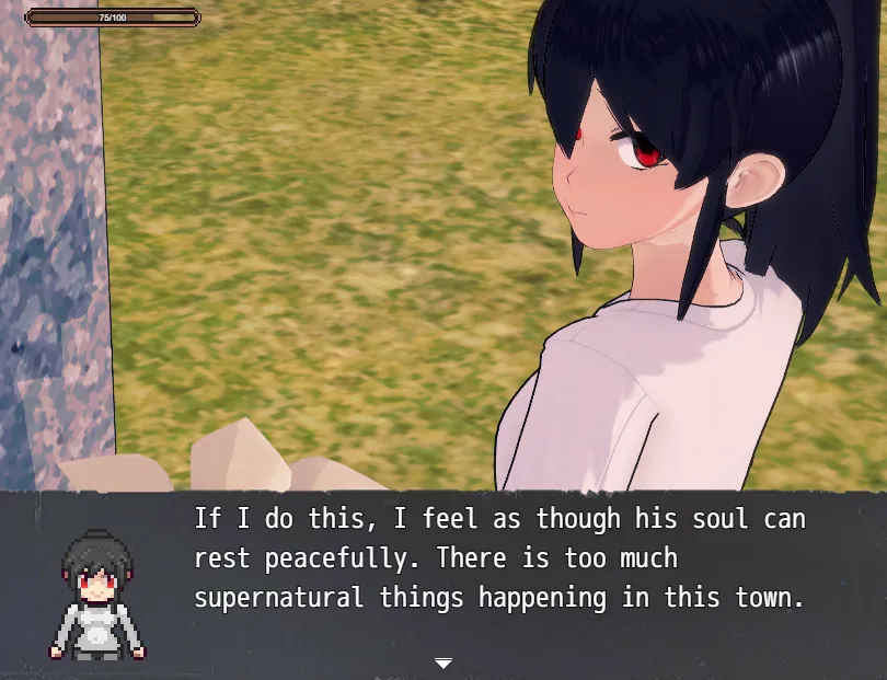 Overconfident Exorcist gameplay screenshot 4 (RPGM adult game) by MudBeu – free download
